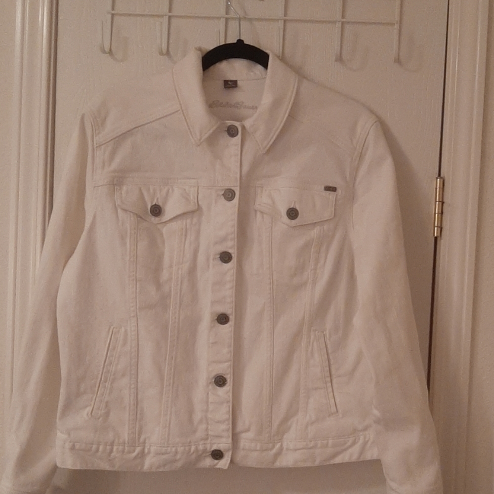Eddie Bauer White Denim Jacket